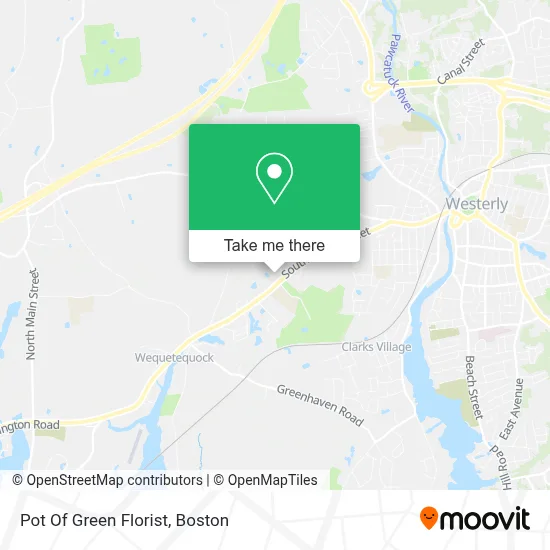 Pot Of Green Florist map