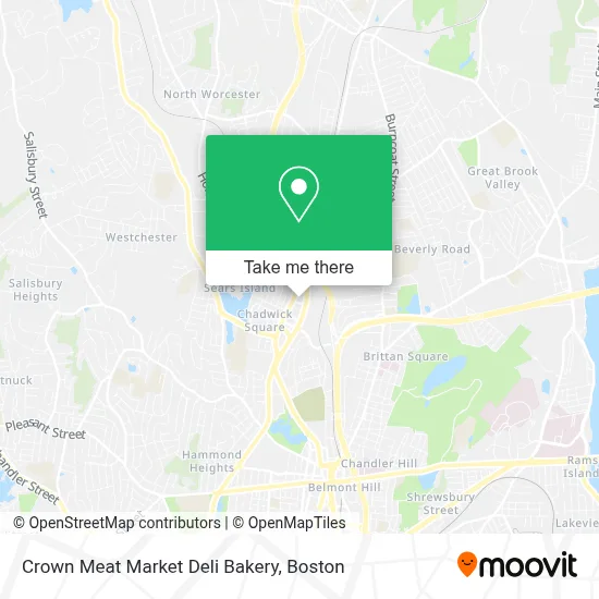 Crown Meat Market Deli Bakery map