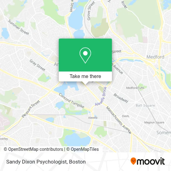 Sandy Dixon Psychologist map