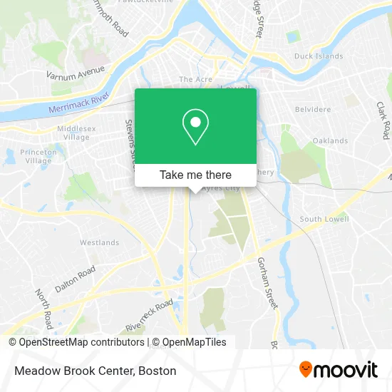 Meadow Brook Center map