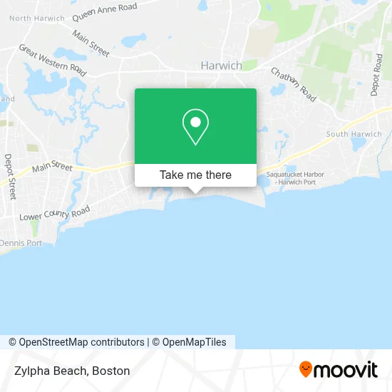 Zylpha Beach map