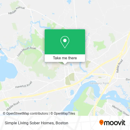 Simple Living Sober Homes map