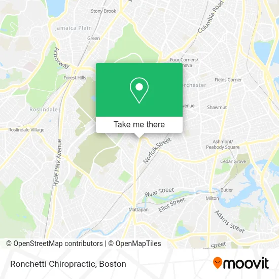 Ronchetti Chiropractic map