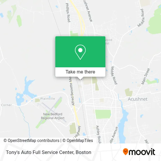 Tony's Auto Full Service Center map