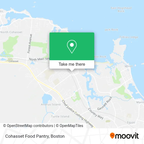 Cohasset Food Pantry map