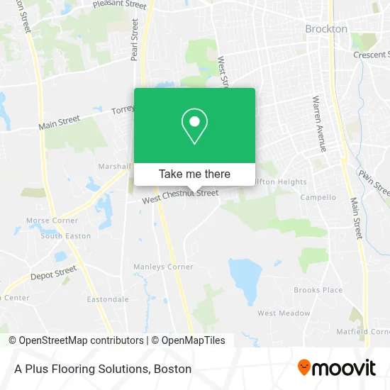 A Plus Flooring Solutions map