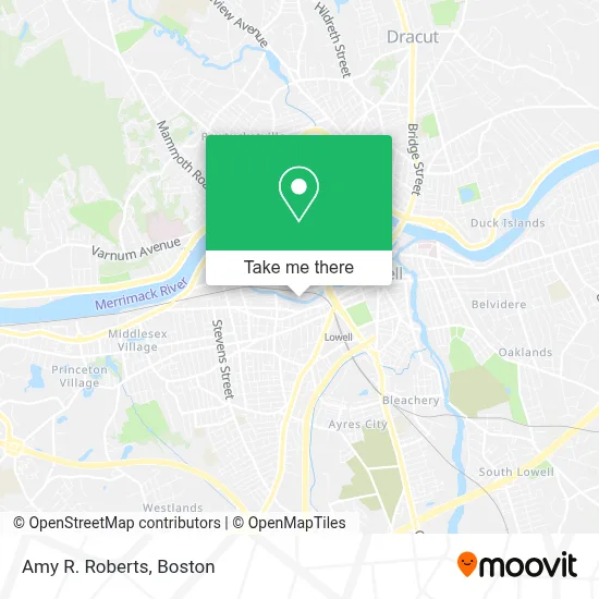Amy R. Roberts map