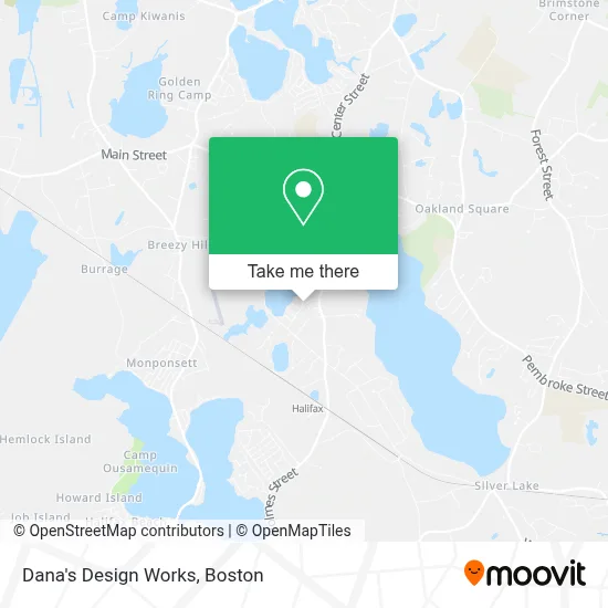 Dana's Design Works map