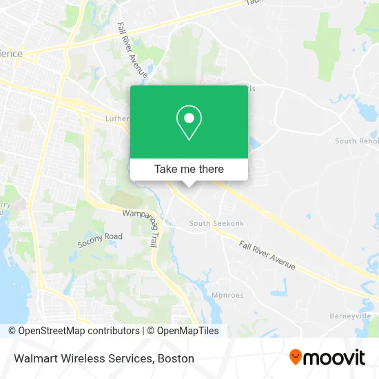 Walmart Wireless Services map