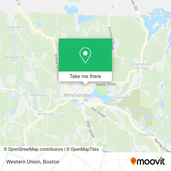 Western Union map