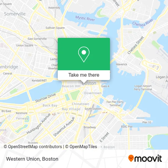 Western Union map
