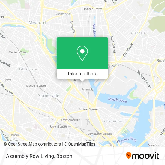 Assembly Row Living map
