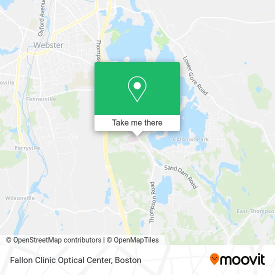 Fallon Clinic Optical Center map