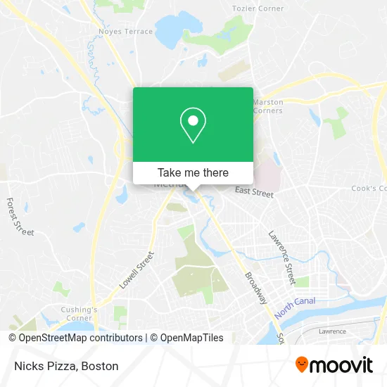 Nicks Pizza map