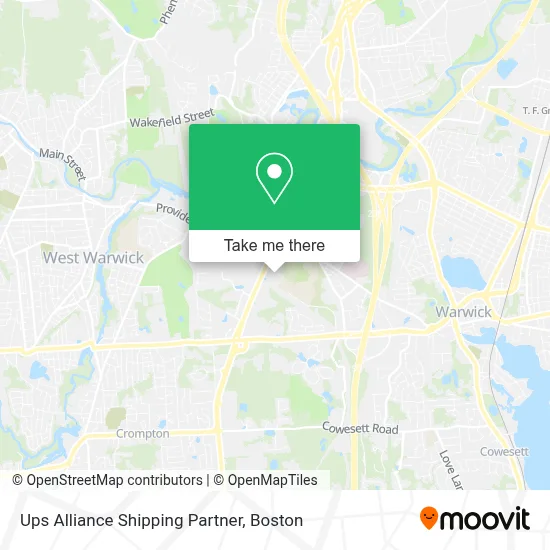 Ups Alliance Shipping Partner map