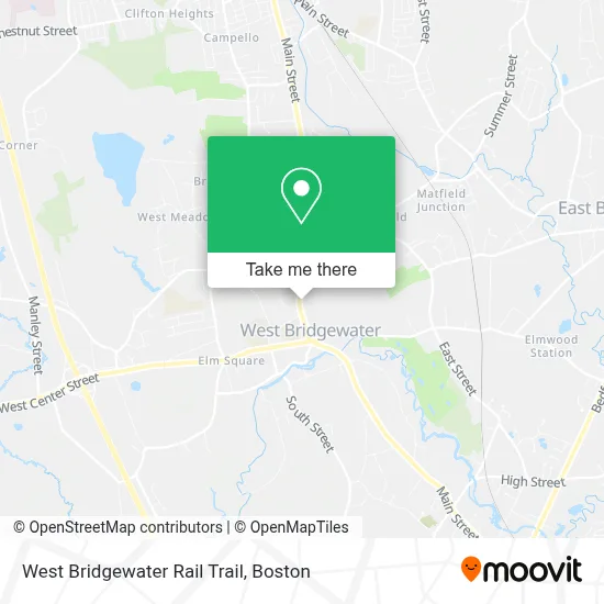 West Bridgewater Rail Trail map