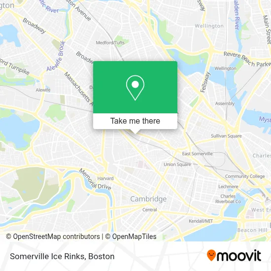 Somerville Ice Rinks map