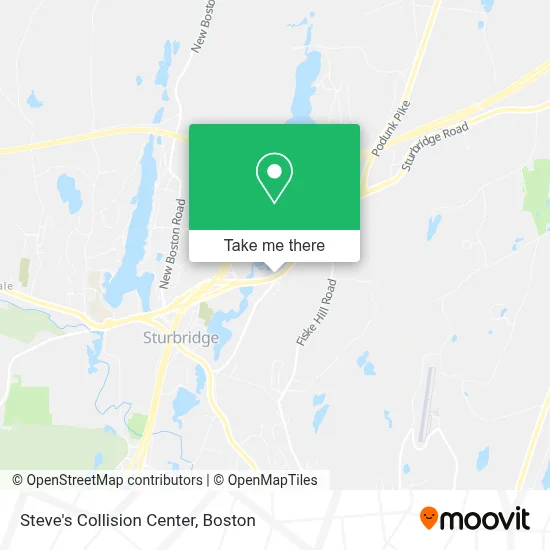 Steve's Collision Center map