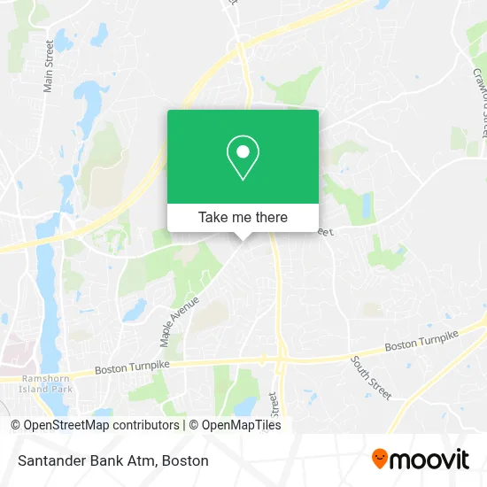 Santander Bank Atm map