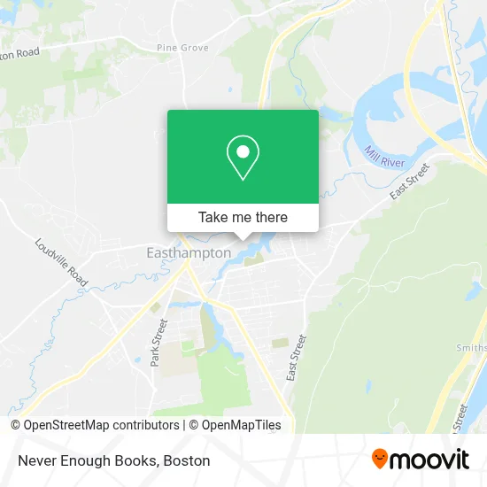 Never Enough Books map