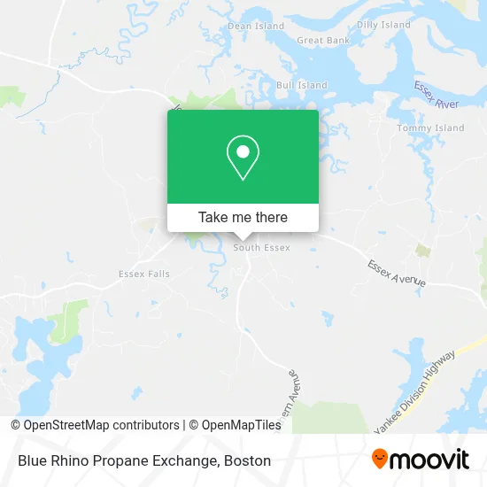 Blue Rhino Propane Exchange map