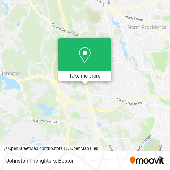 Johnston Firefighters map