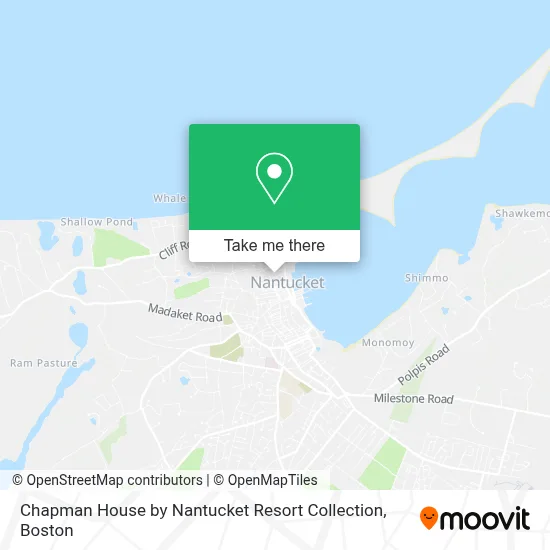 Chapman House by Nantucket Resort Collection map
