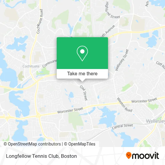 Longfellow Tennis Club map