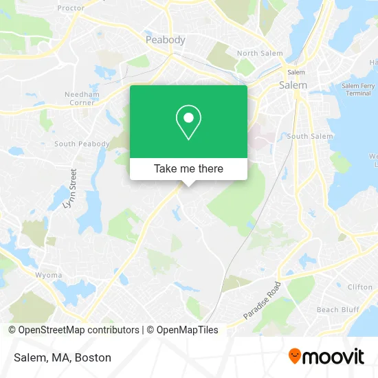 Salem, MA map