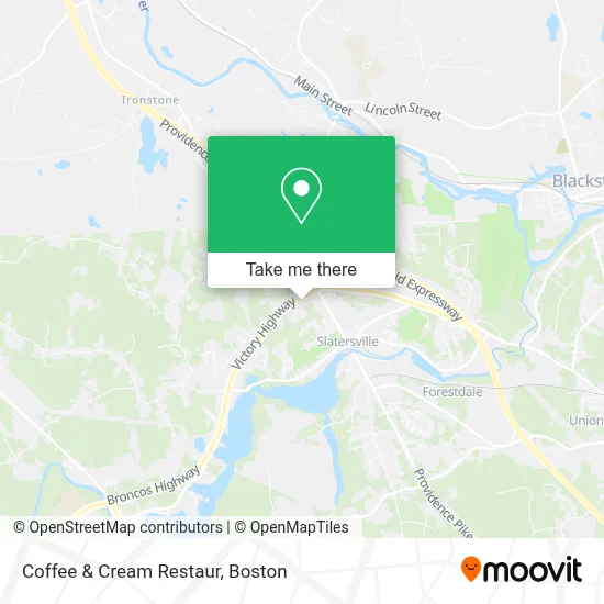 Coffee & Cream Restaur map