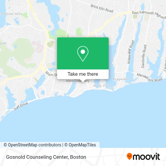Gosnold Counseling Center map