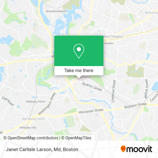 Janet Carlisle Larson, Md map