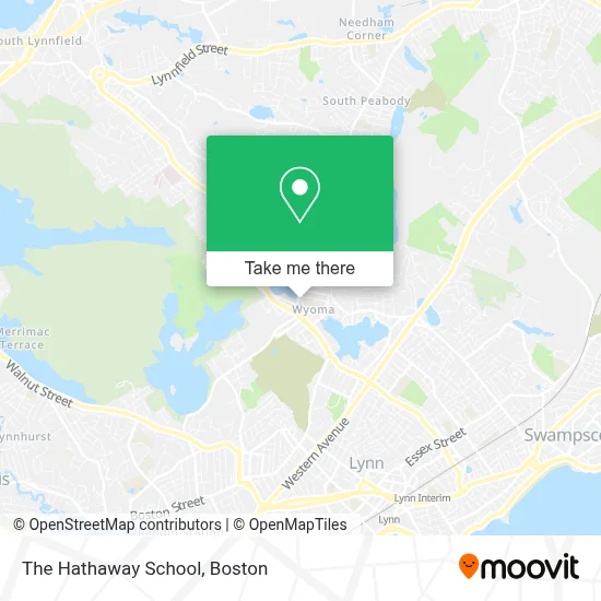 The Hathaway School map