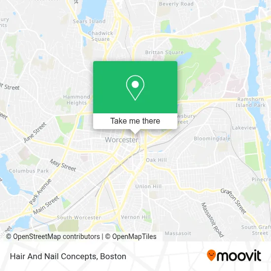 Hair And Nail Concepts map