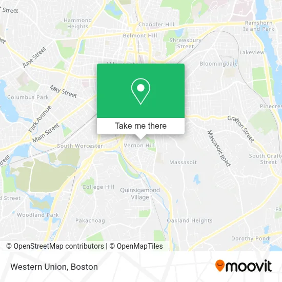 Western Union map