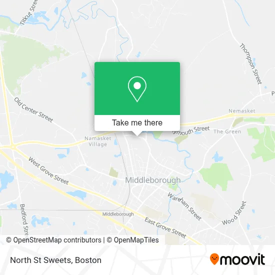 North St Sweets map