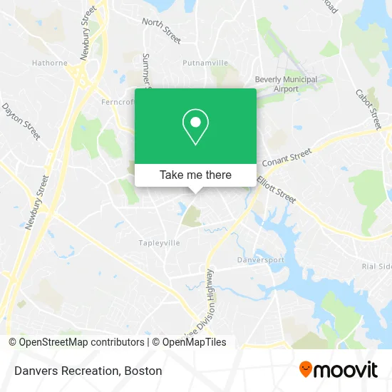 Danvers Recreation map