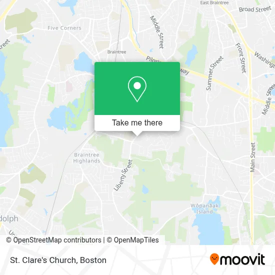 St. Clare's Church map