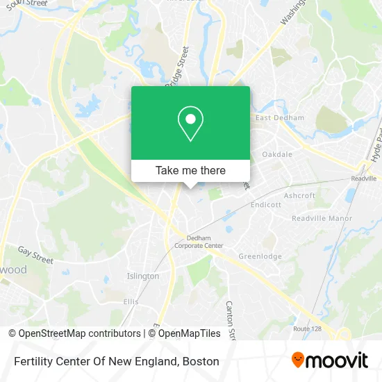 Fertility Center Of New England map
