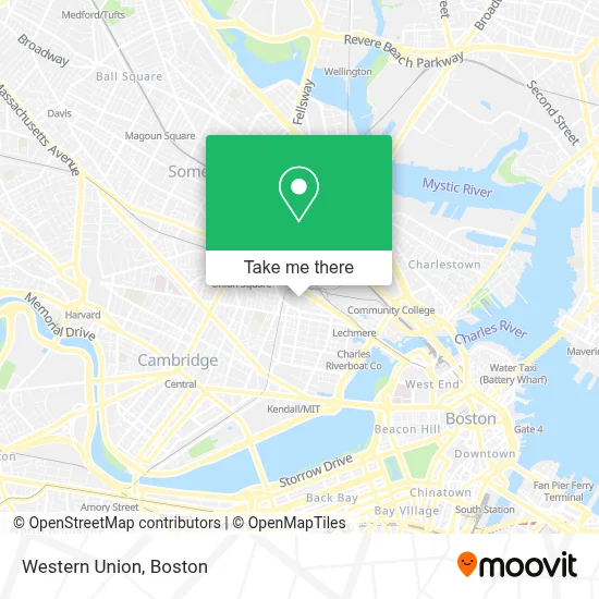 Western Union map