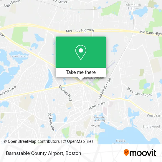 Barnstable County Airport map