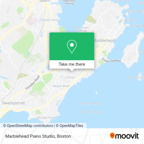 Marblehead Piano Studio map