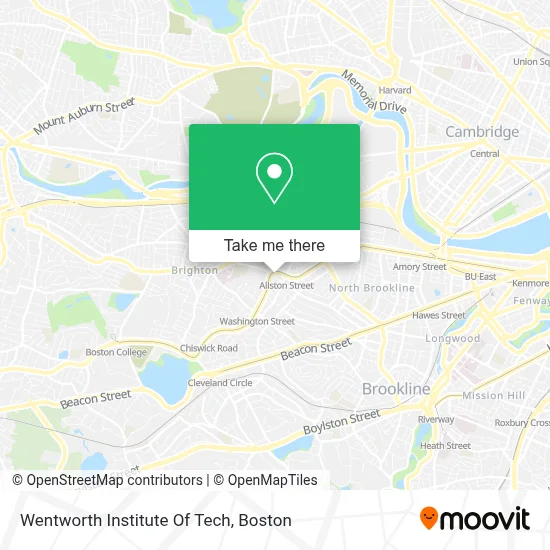 Wentworth Institute Of Tech map