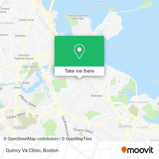 Quincy Va Clinic map