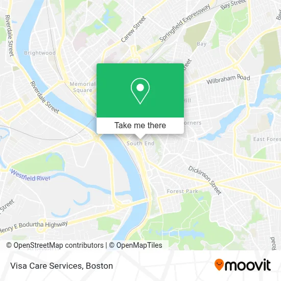 Visa Care Services map