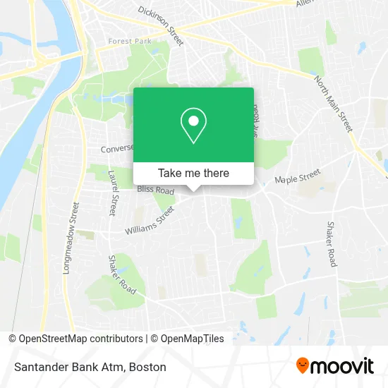 Santander Bank Atm map