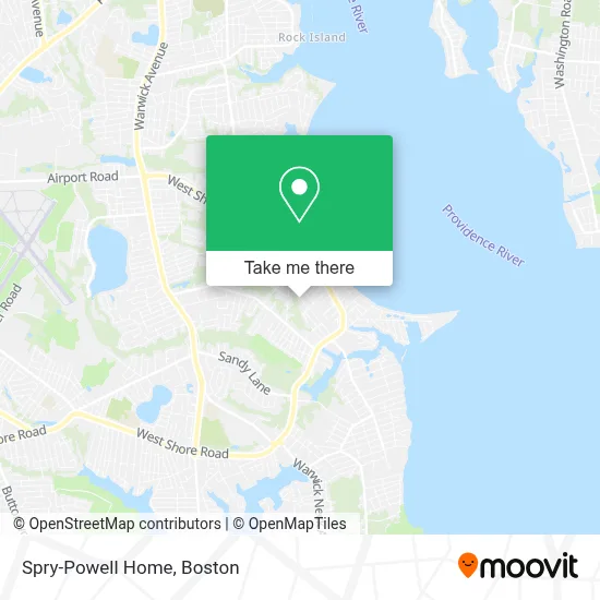 Spry-Powell Home map