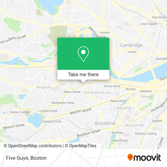 Five Guys map