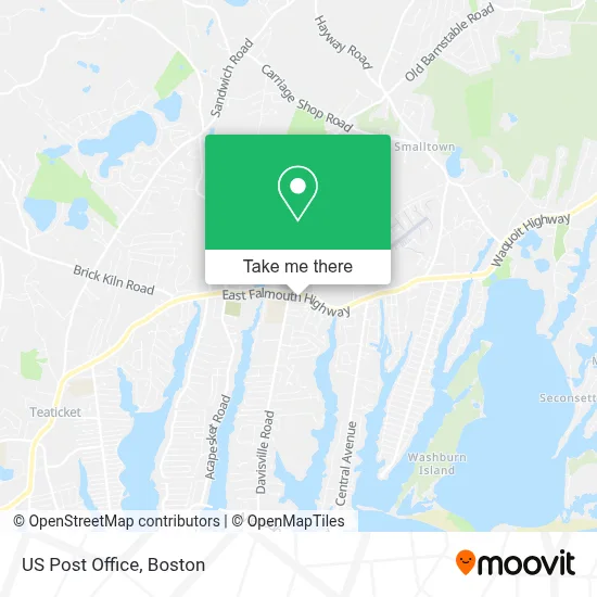 Us Post Office map