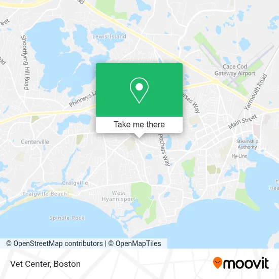 Vet Center map